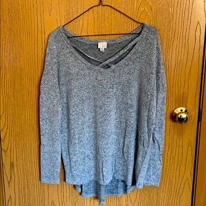 Grey long sleeve sweater